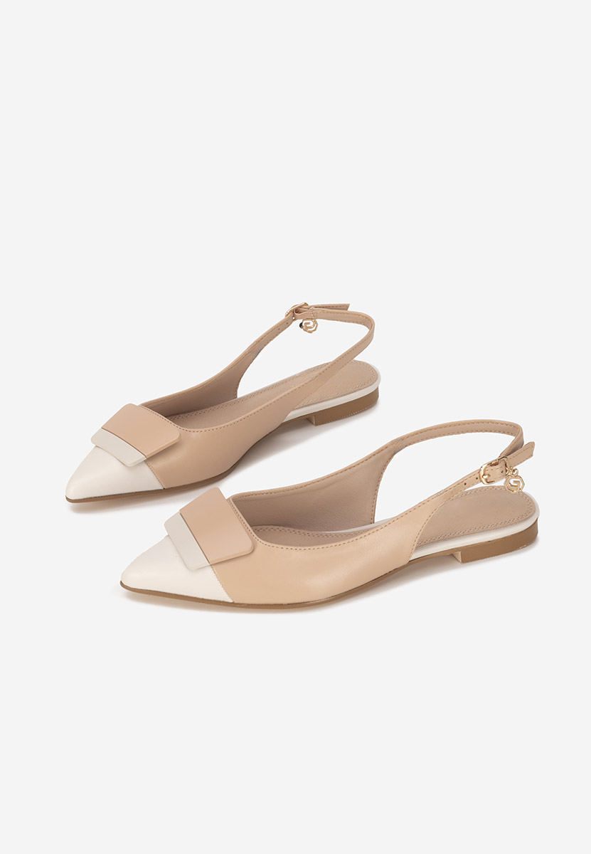 Alaida v1 bézs hegyes orrú balerina