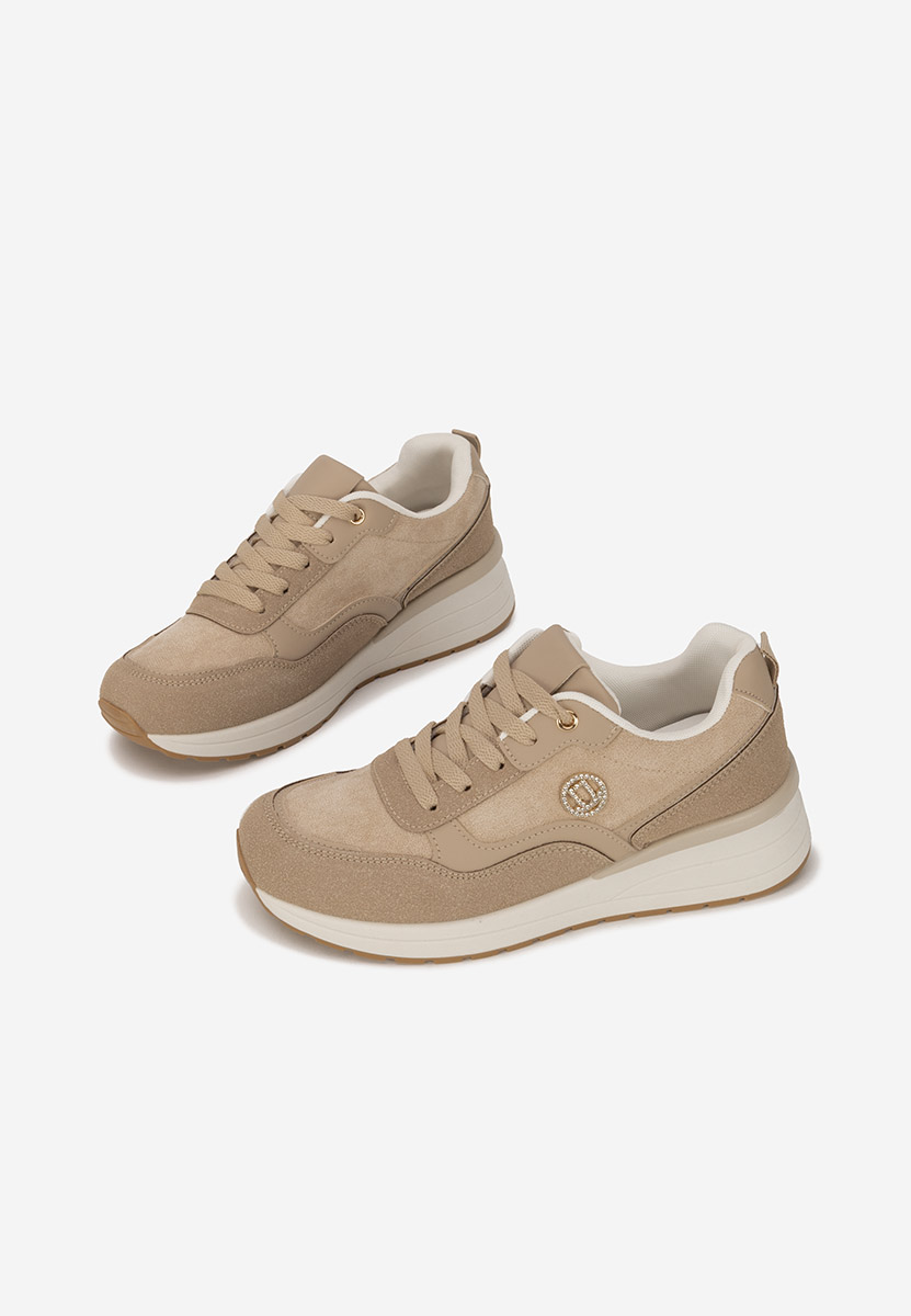 Sindya bézs platform sneaker cipő 