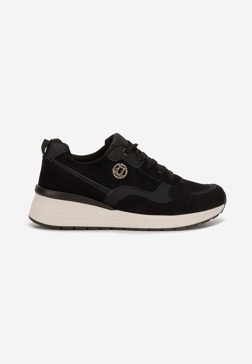 Sindya fekete platform sneaker cipő 