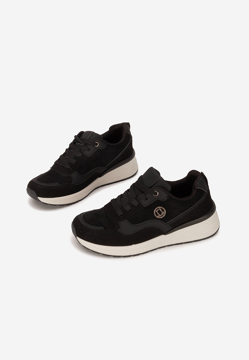 Sindya fekete platform sneaker cipő 