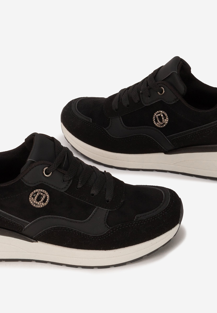 Sindya fekete platform sneaker cipő 