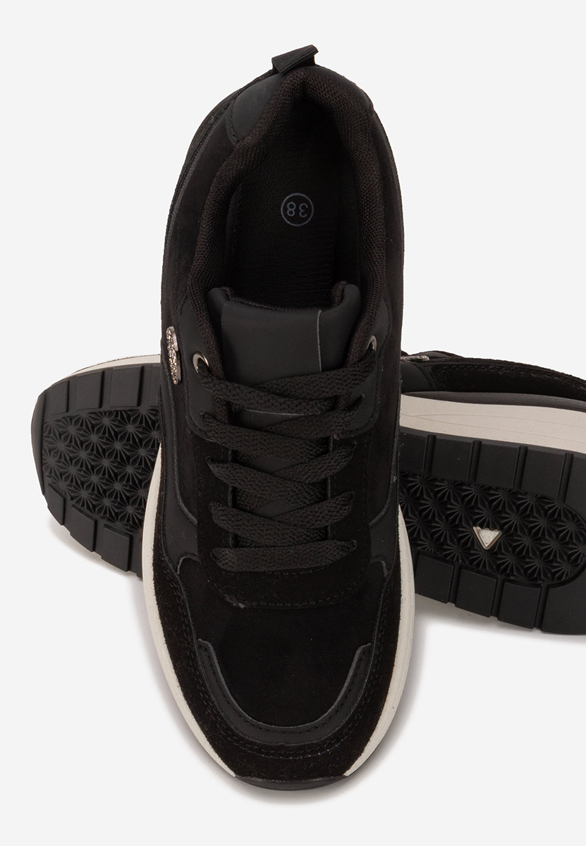 Sindya fekete platform sneaker cipő 