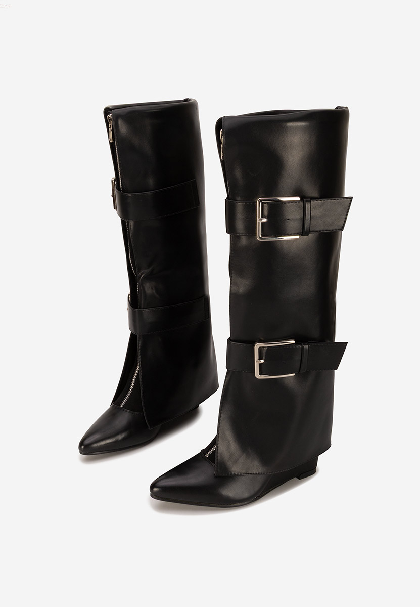Catrinia fekete platform csizma