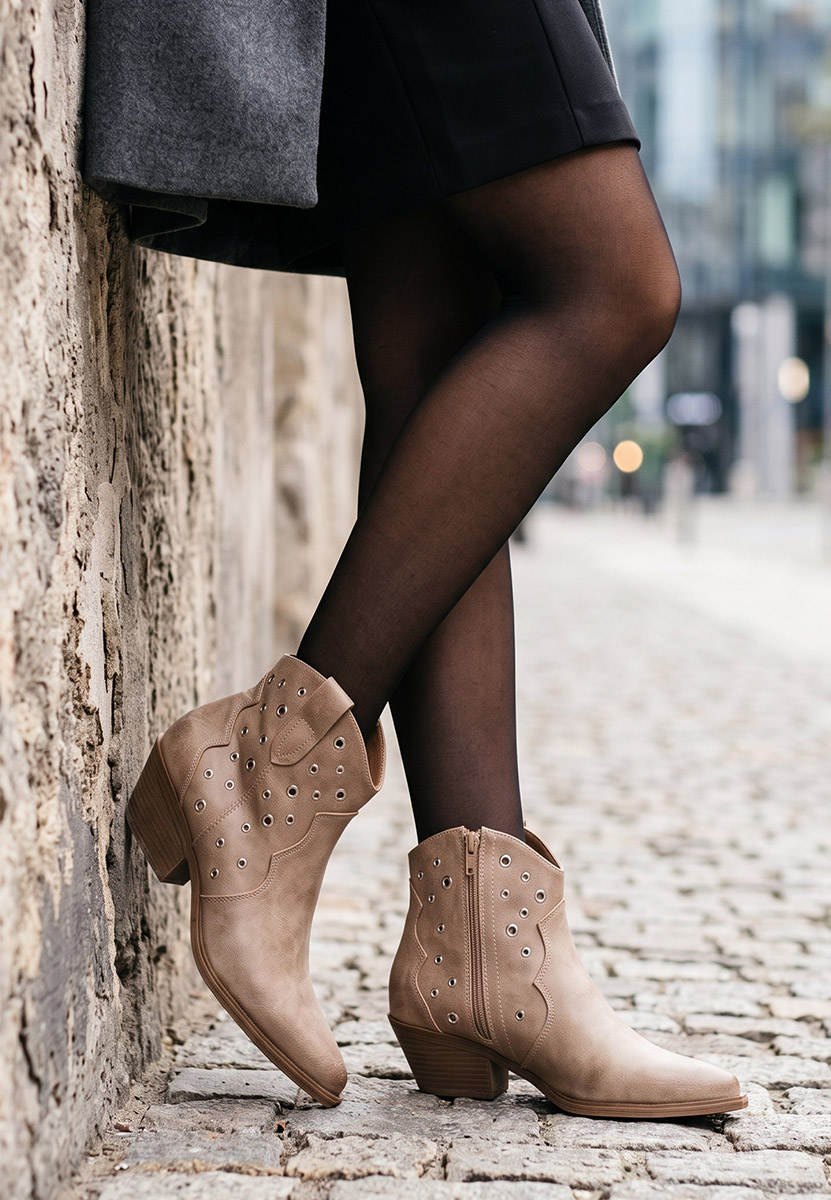 Sirena khaki cowboy csizma