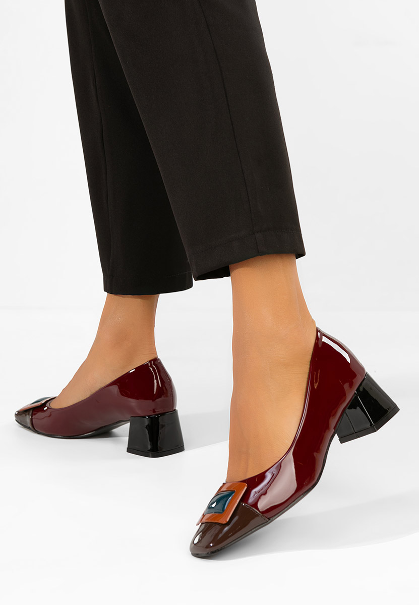 Aylinea borvörös tűsarkú cipő 