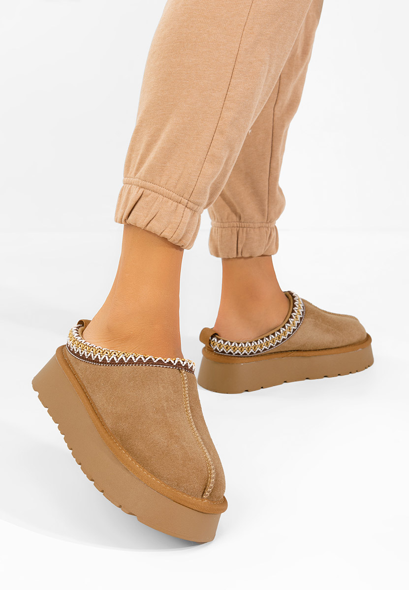 Alorra camel klumpa természetes bőrből