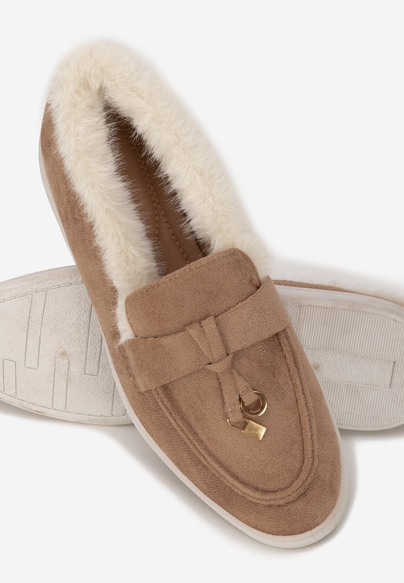 Semilla khaki női loafer cipő