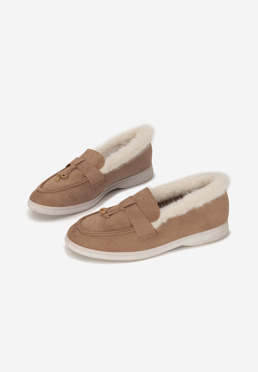 Semilla khaki női loafer cipő