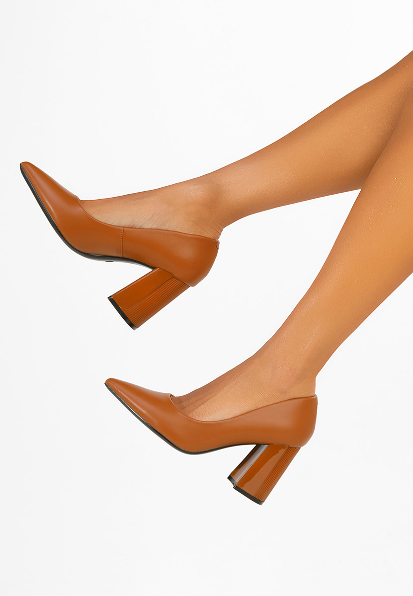 Arianella camel bőr cipő
