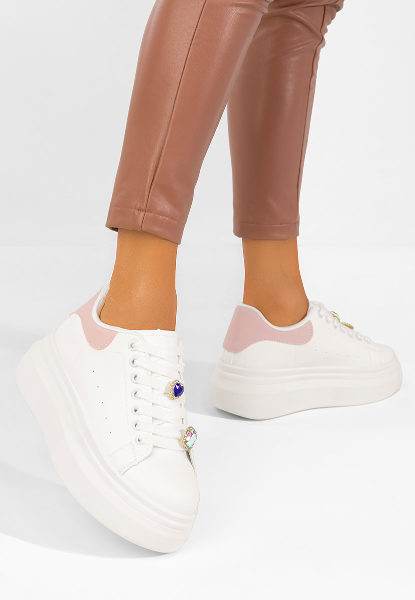 Delaina v2 fehér telitalpú platform sneaker