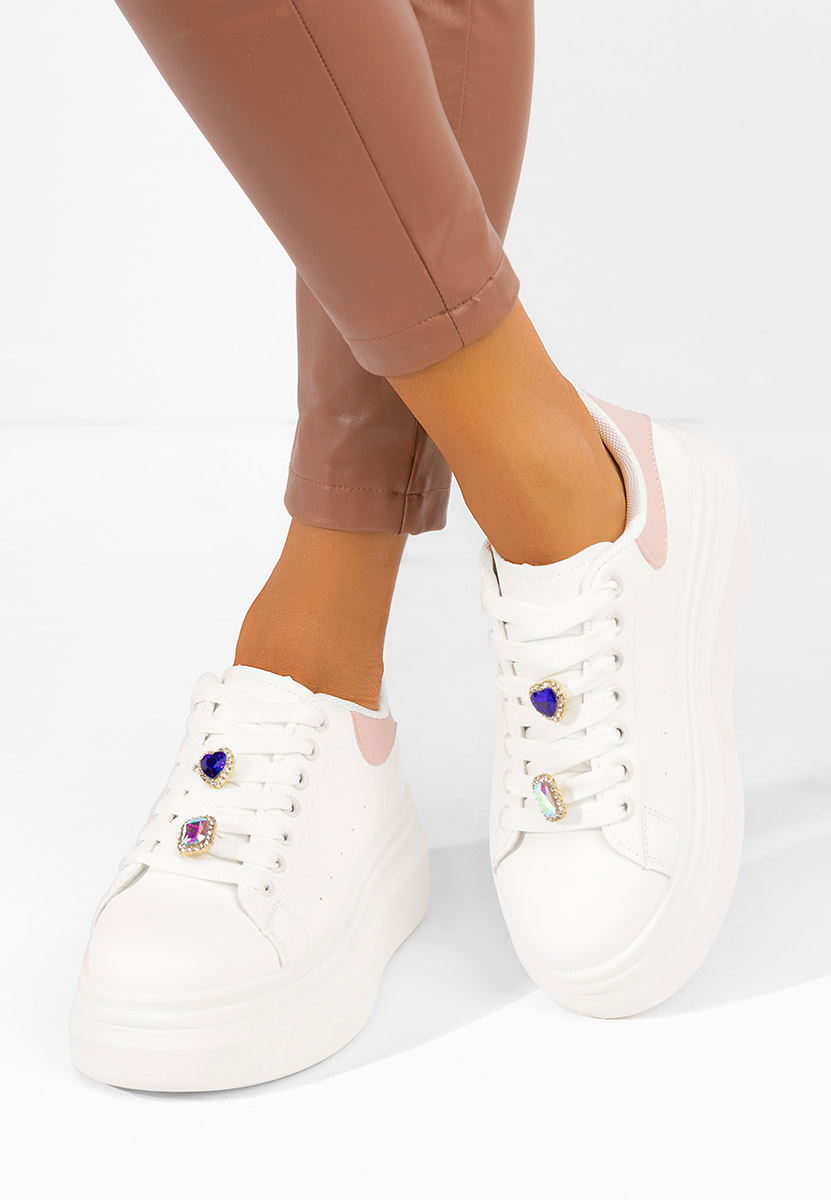 Delaina v2 fehér telitalpú platform sneaker