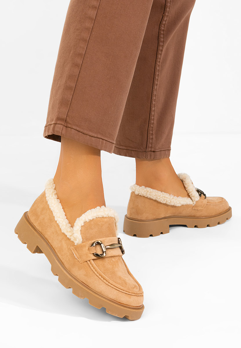 Amiona camel női mokaszin