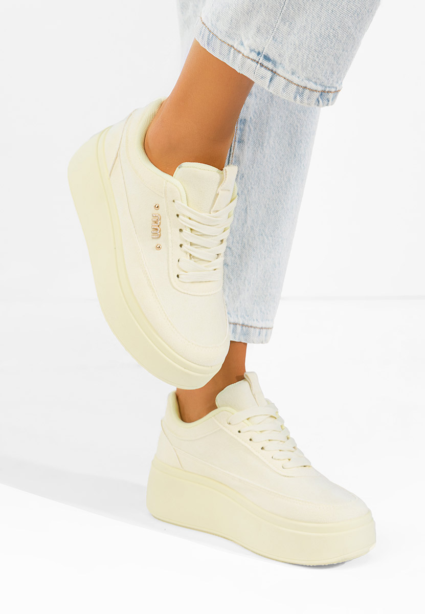 Misheya sárga telitalpú platform sneaker