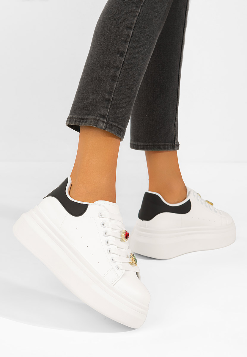 Delaina v4 fehér telitalpú platform sneaker