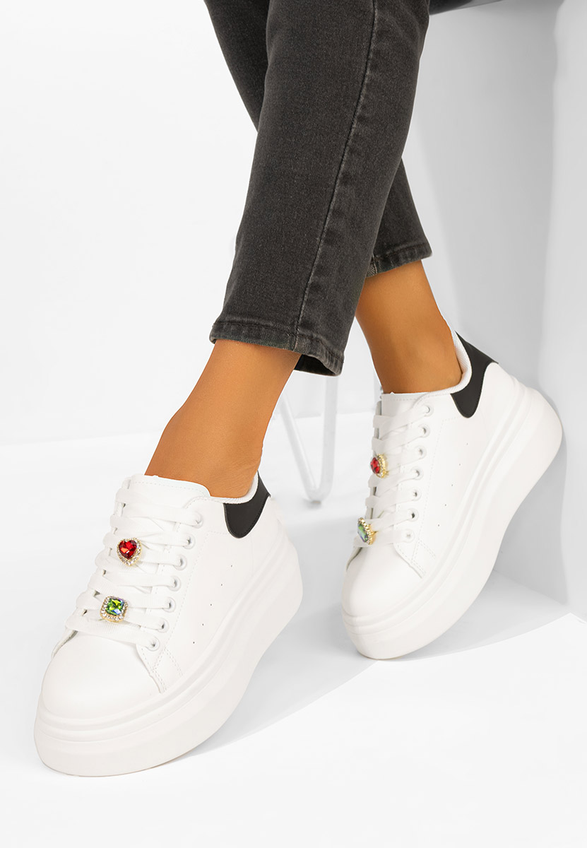 Delaina v4 fehér telitalpú platform sneaker