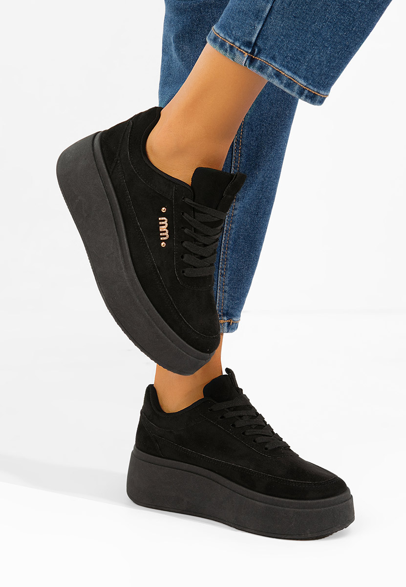 Misheya fekete telitalpú platform sneaker