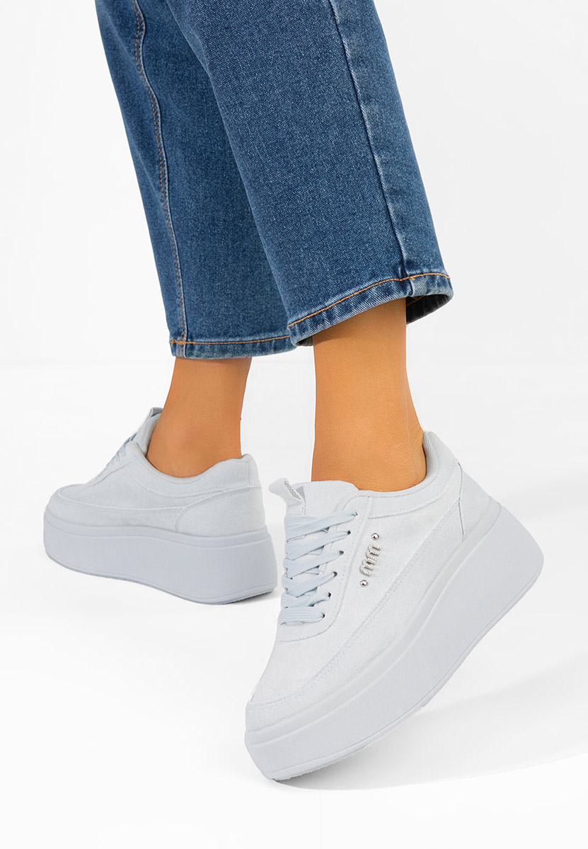 Misheya kék telitalpú platform sneaker