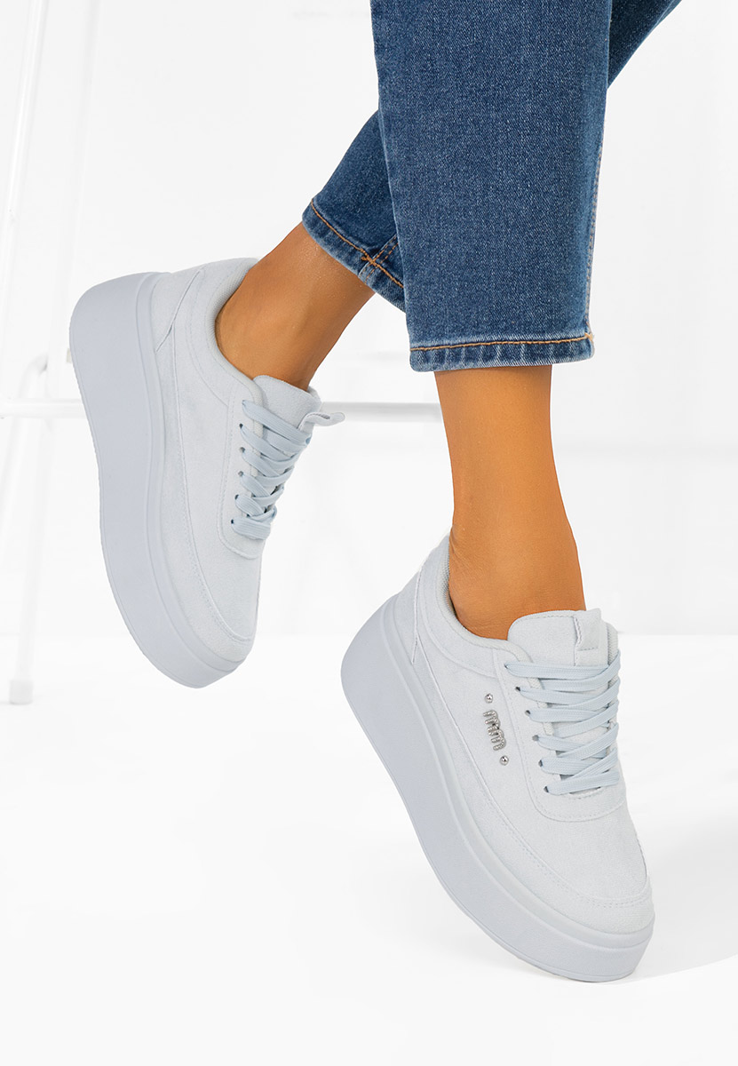 Misheya kék telitalpú platform sneaker