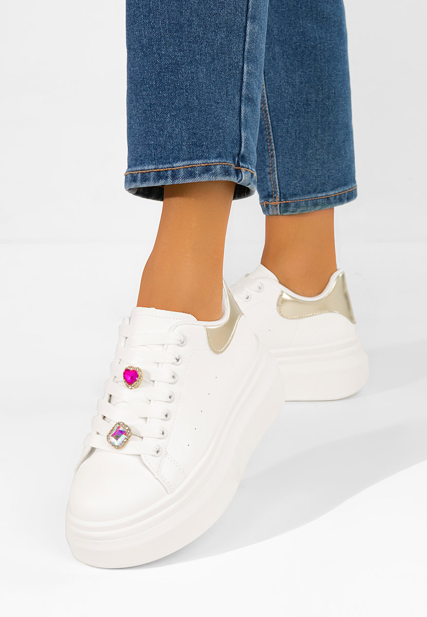 Delaina v3 fehér telitalpú platform sneaker