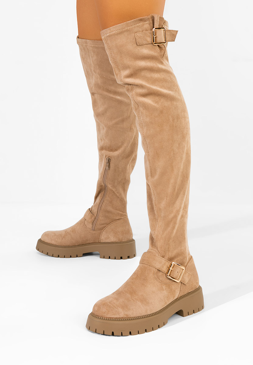 Zoella khaki combcsizma