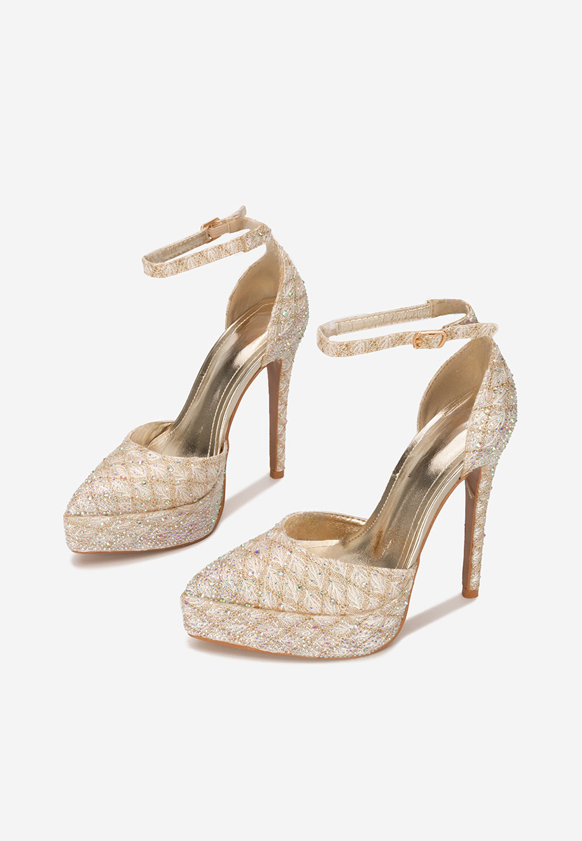 Kampay aranyszínü női elegáns cipő