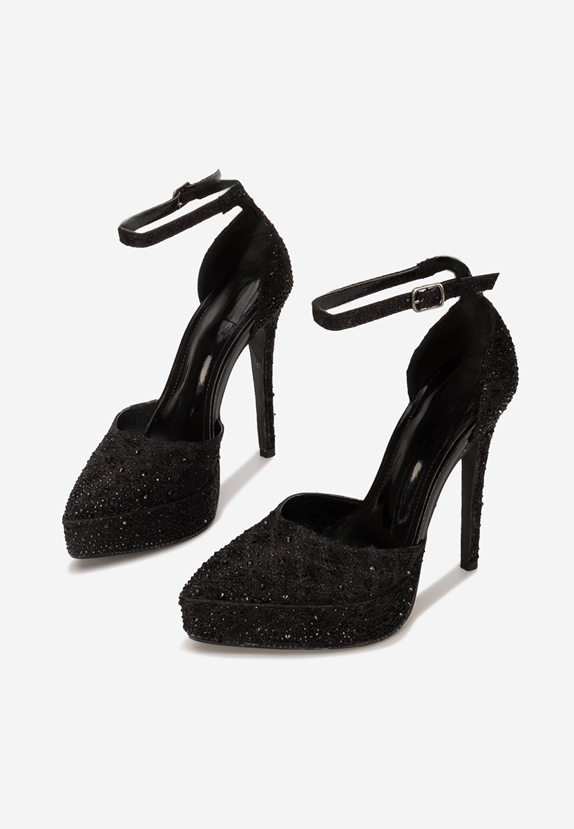 Kampay fekete női elegáns cipő