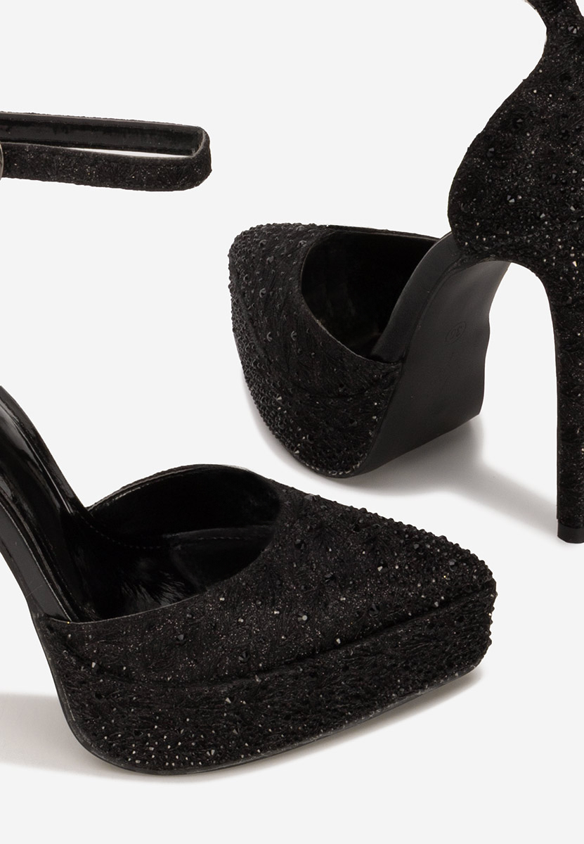 Kampay fekete női elegáns cipő