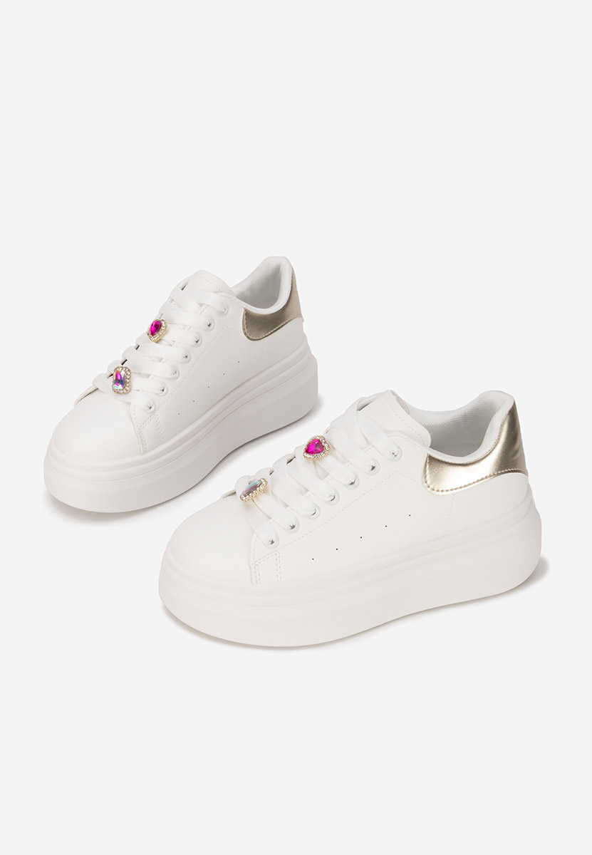 Delaina v3 fehér telitalpú platform sneaker