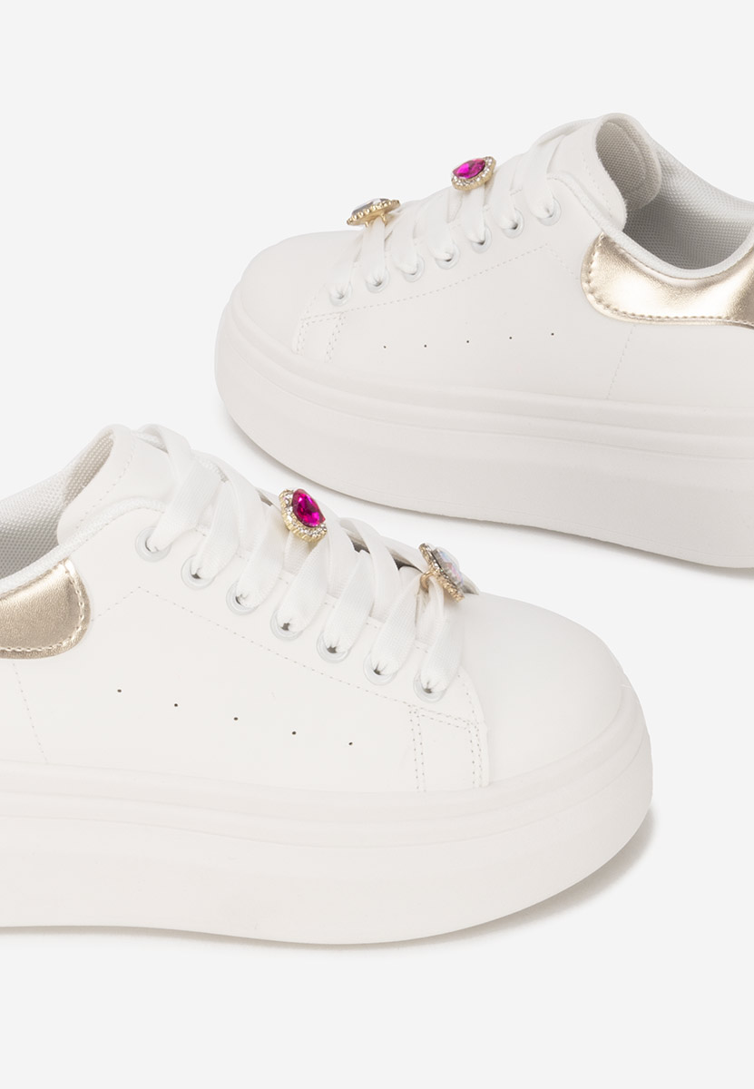 Delaina v3 fehér telitalpú platform sneaker