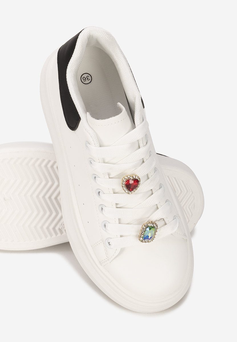 Delaina v4 fehér telitalpú platform sneaker
