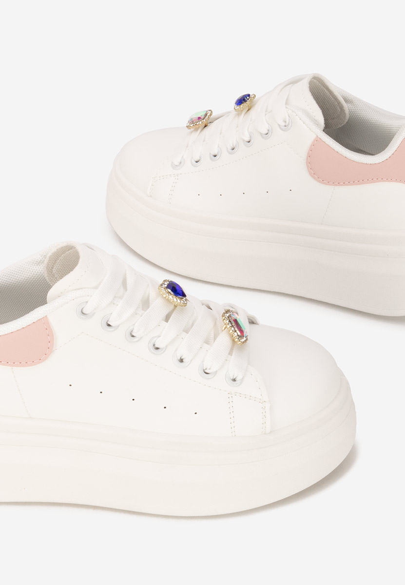 Delaina v2 fehér telitalpú platform sneaker