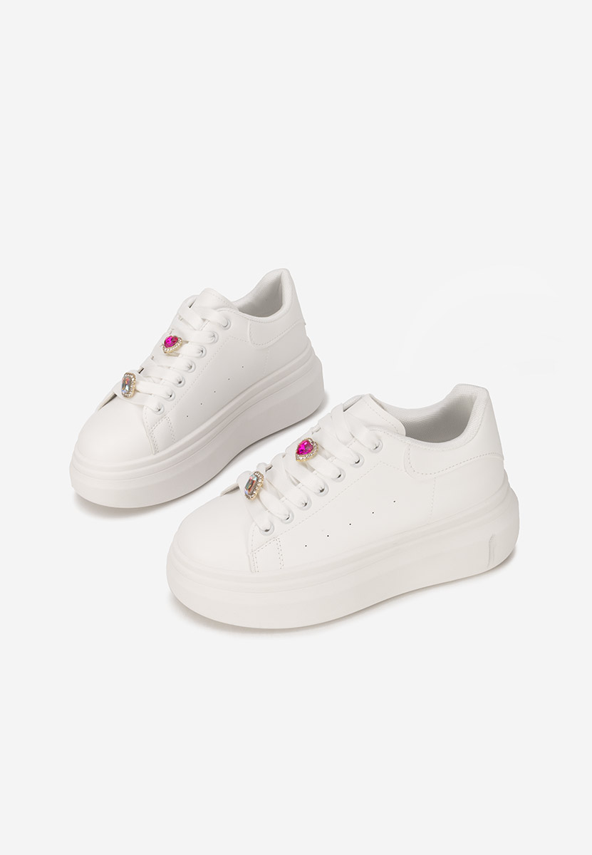 Delaina fehér telitalpú platform sneaker