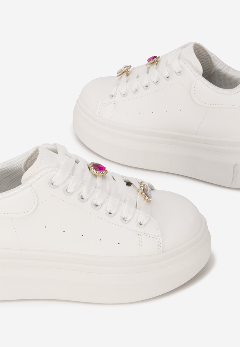 Delaina fehér telitalpú platform sneaker