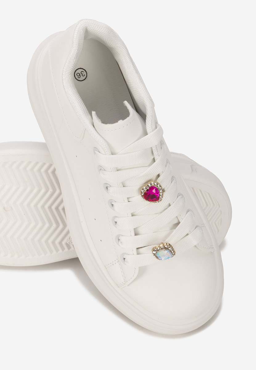 Delaina fehér telitalpú platform sneaker