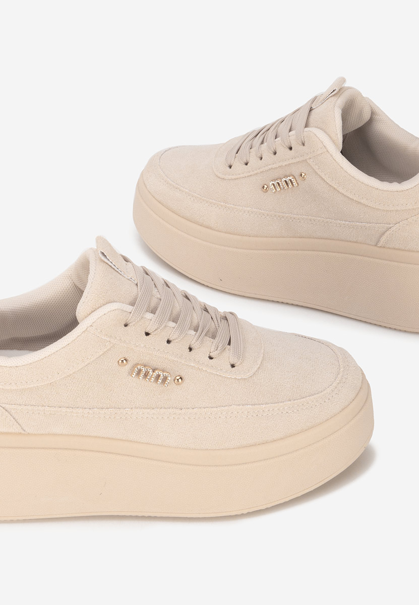 Misheya bézs telitalpú platform sneaker