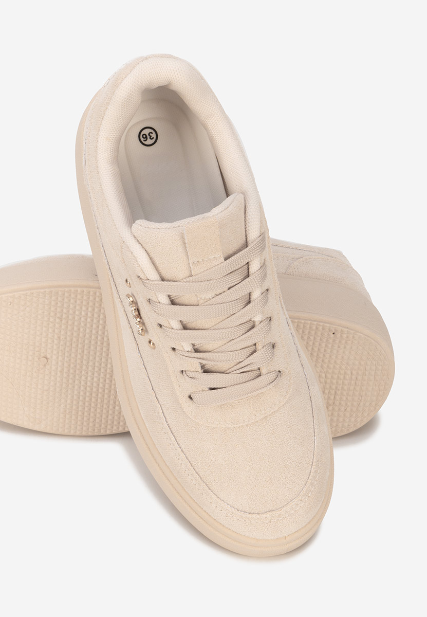 Misheya bézs telitalpú platform sneaker