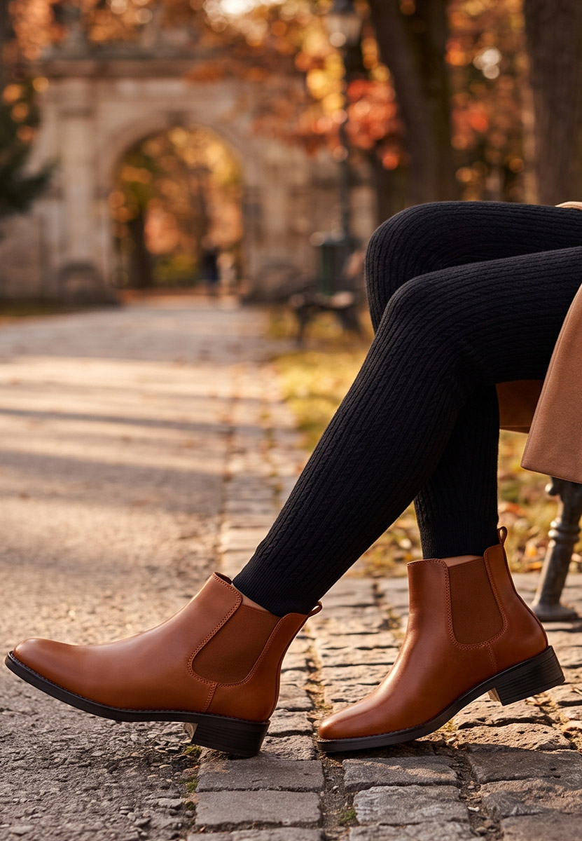 Sellema camel chelsea bokacsizma