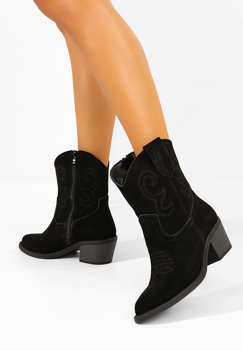 Fillipa fekete cowboy csizma