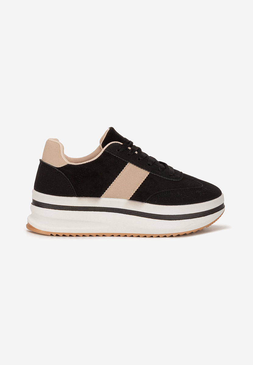 Zashia fekete telitalpú platform sneaker