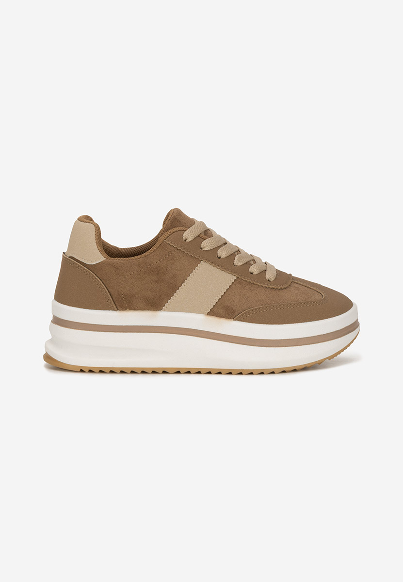 Zashia khaki telitalpú platform sneaker