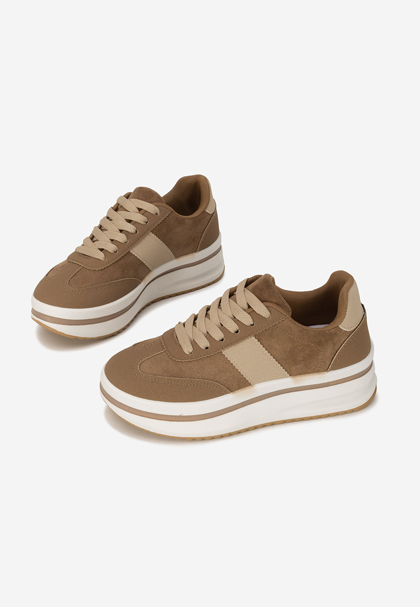 Zashia khaki telitalpú platform sneaker