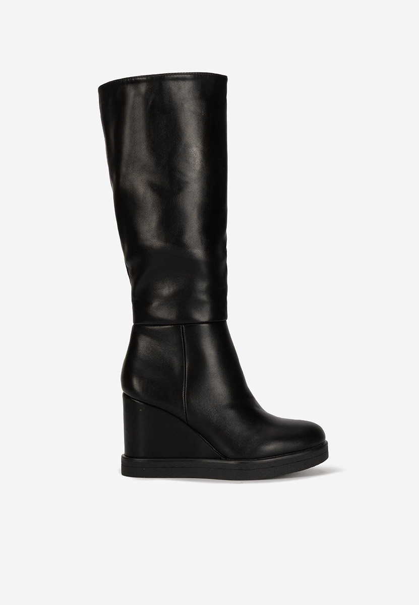Isniera fekete platform csizma