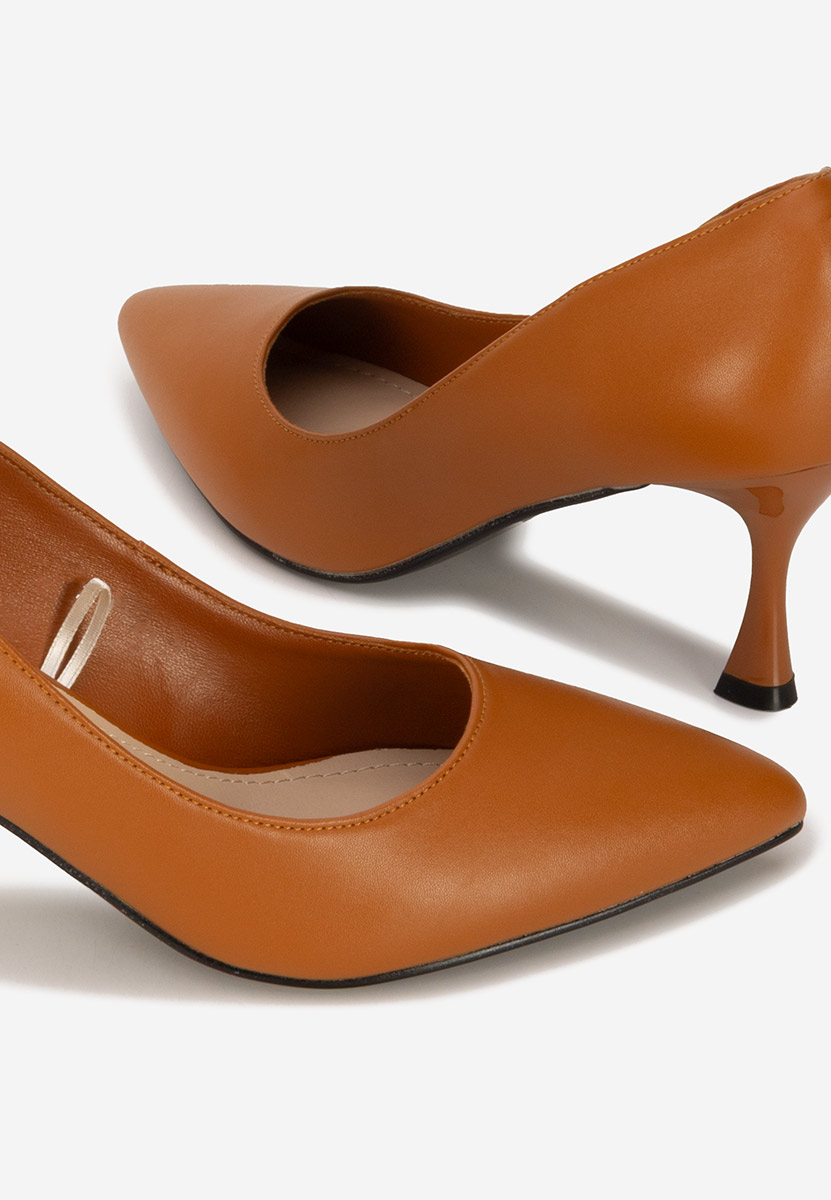 Tanzina camel bőr cipő