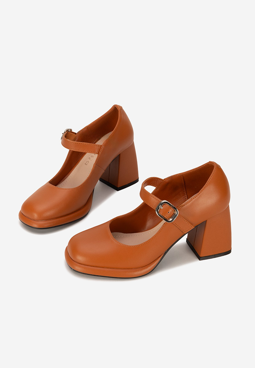 Alisara camel bőr félcipő