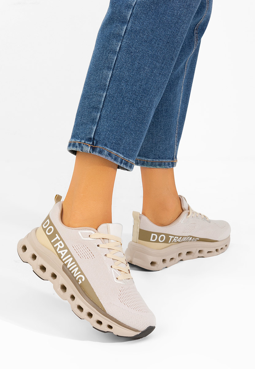 Turinia khaki telitalpú platform sneaker
