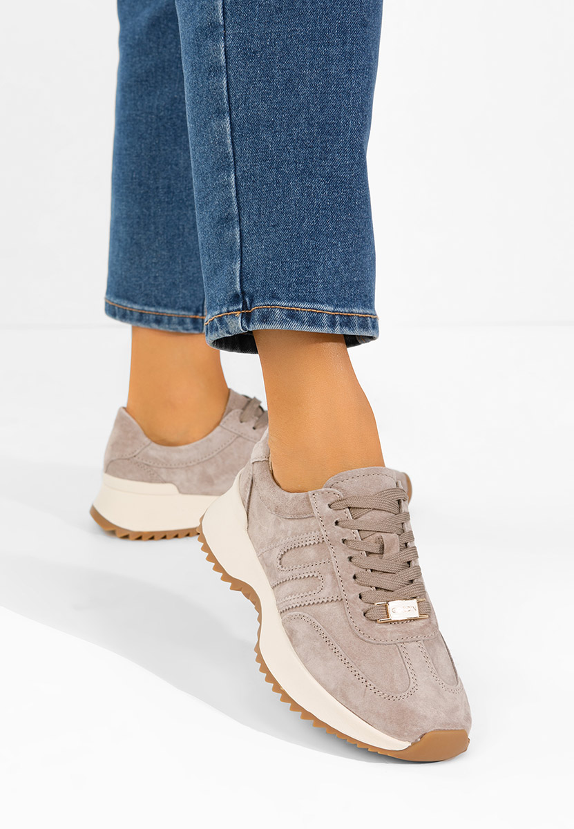 Sevrona v2 barna női bőr sneaker