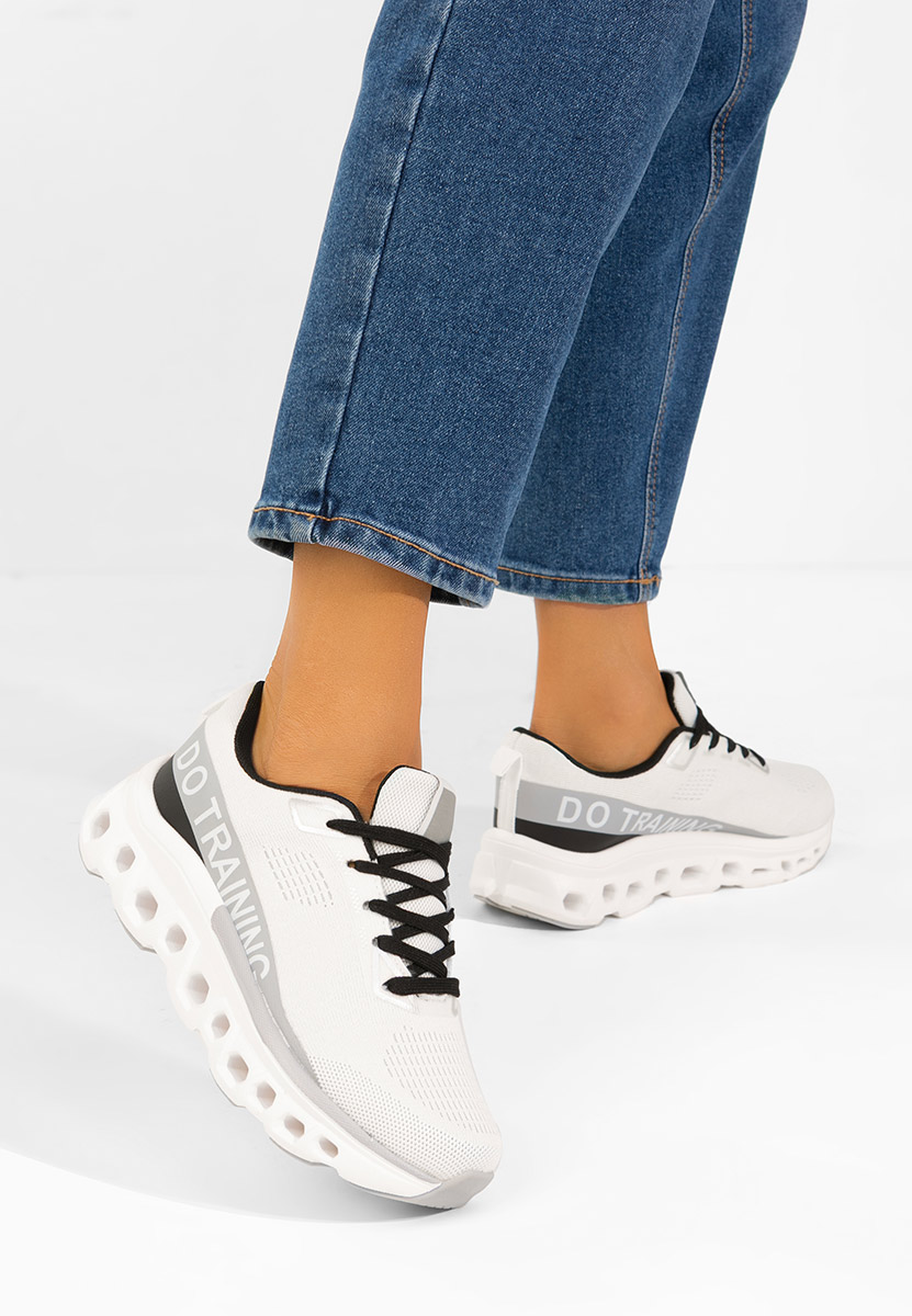 Turinia fehér telitalpú platform sneaker