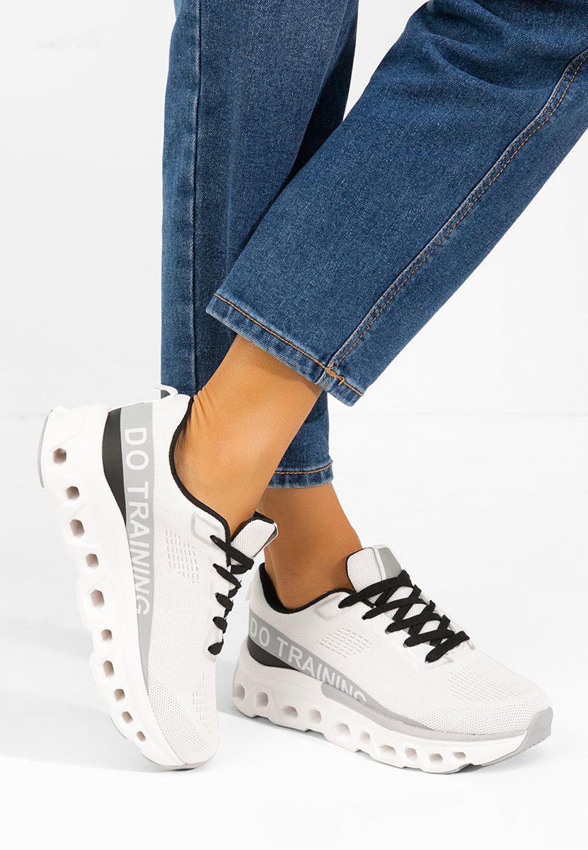 Turinia fehér telitalpú platform sneaker