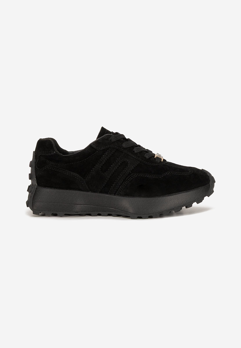 Samiara fekete női bőr sneaker
