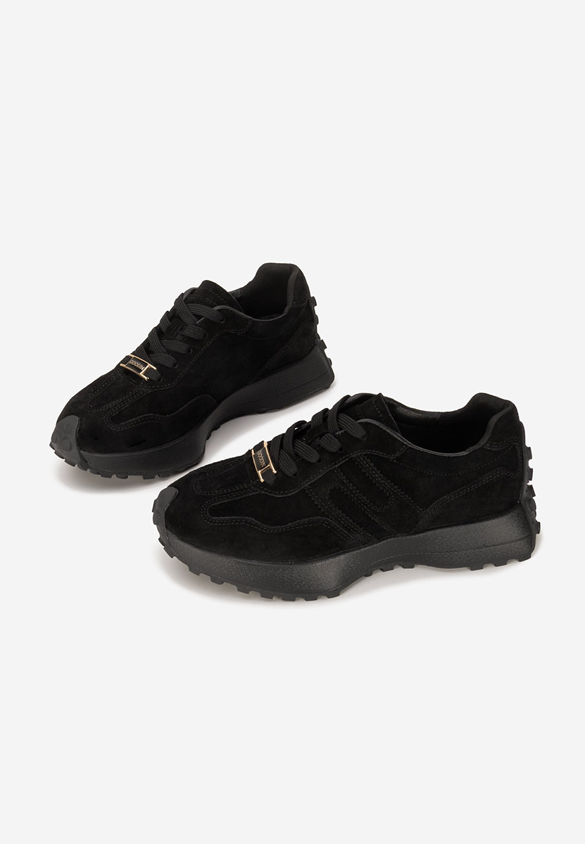 Samiara fekete női bőr sneaker